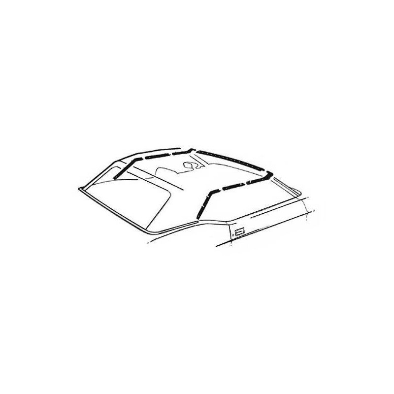 FORD MUSTANG 1971-1973 CABRIOLET KIT DE JOINTS D ETANCHEITE Convertible top seal kit DANIEL CARPENTER D1ZZ-7653986