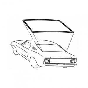 FORD MUSTANG 1971-1973 COUPE JOINT DE LUNETTE VITRE ARRIERE Rear Window Seal DANIEL CARPENTER D1ZZ-6542084