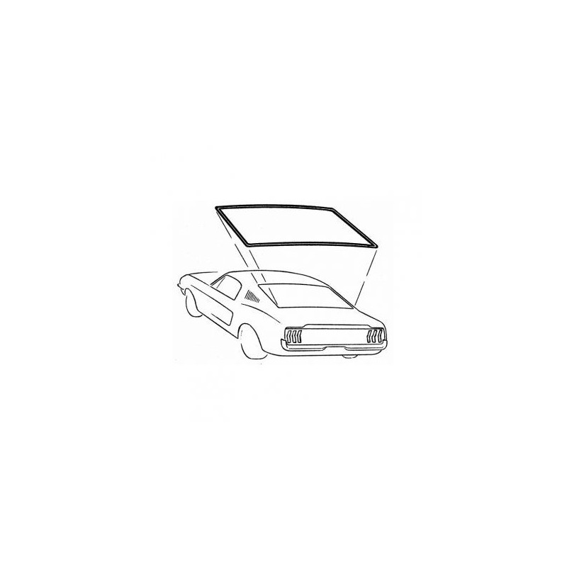 FORD MUSTANG 1971-1973 COUPE JOINT DE LUNETTE VITRE ARRIERE Rear Window Seal DANIEL CARPENTER D1ZZ-6542084