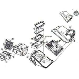 FORD MUSTANG 1971-1973 KIT DE JOINTS DE CHAUFFAGE AVEC CLIMATISATION heater seal kit w/air DANIEL CARPENTER D1ZZ-18500-A