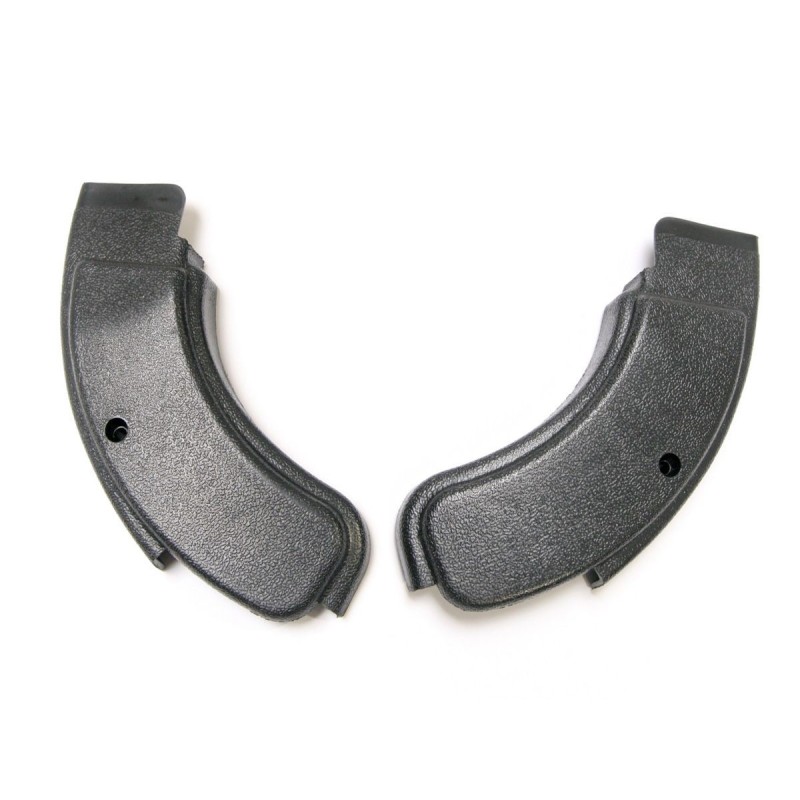 FORD MUSTANG 1971-1973 HABILLAGE CACHE CHARNIERE DE SIEGE NOIR Seat Hinge Covers Black pair DANIEL CARPENTER D1ZZ-6561692