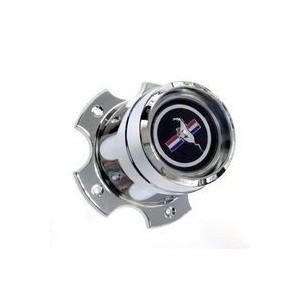 FORD MUSTANG 1973 alum wheel center - black emblem DANIEL CARPENTER D3ZZ-1130-B