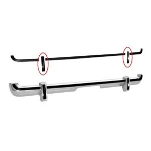 FORD MUSTANG 1973 GARNITURE DE BANANES DE PARE CHOC ARRIERE rear bumper guard trim rubber pads DANIEL CARPENTER D3ZZ-17807 D1ZZ