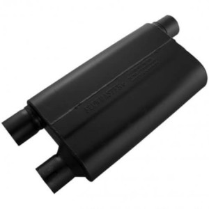 63.5mm (2.5 pouces) SILENCIEU 80 Series Crossflow muffler 409S - 2.50 Offset In / 2.50 Dual Out - Aggressive Sound FLOWMASTER 84