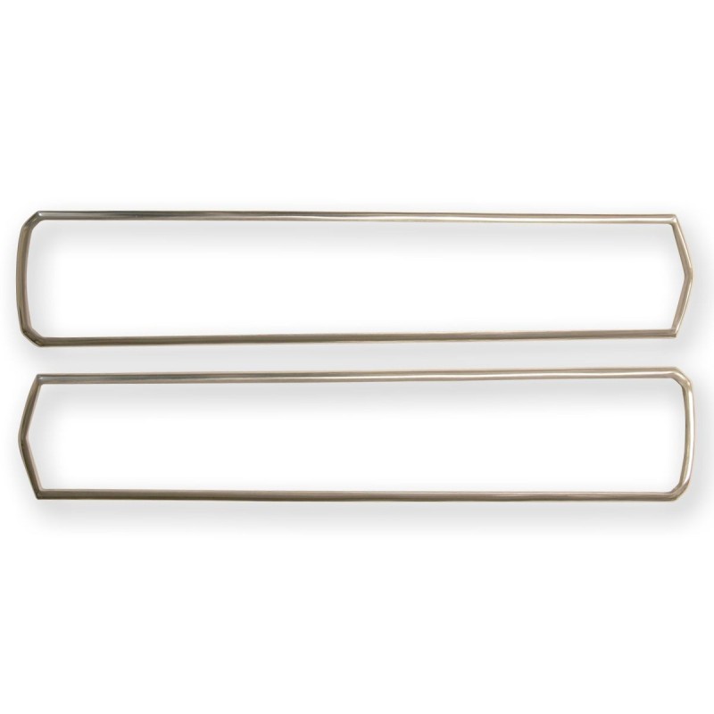 FORD MUSTANG 1967 SHELBY et ELEANOR PAIRE DE CONTOURS DE FEU ARRIERE POLIE tail light bezel pair SCOTT DRAKE S7MS-13489-P