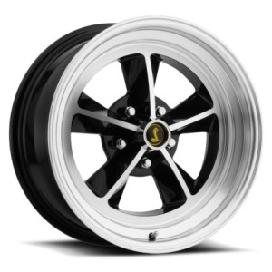 FORD MUSTANG 1964-1973 V8 JANTE ALUMINIUM LEGENDARY GT9 15 x 7 INTERIEUR NOIR BRILLANT Alloy Wheel