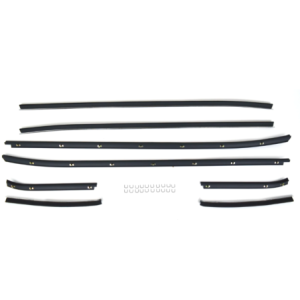 FORD MUSTANG 1971-1973 FASTBACK SPORTSROOF KIT DE JOINTS LECHE VITRE 8 PIECES window channel strip set ACP FM-BW043A D1ZZ-632973