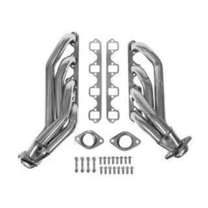FORD MUSTANG 1964-1968 V8 260 289 302 COLLECTEUR D ECHAPPEMENT INOX COURT PERFORMANCE short Black painted SCOTT DRAKE C5ZZ-9430
