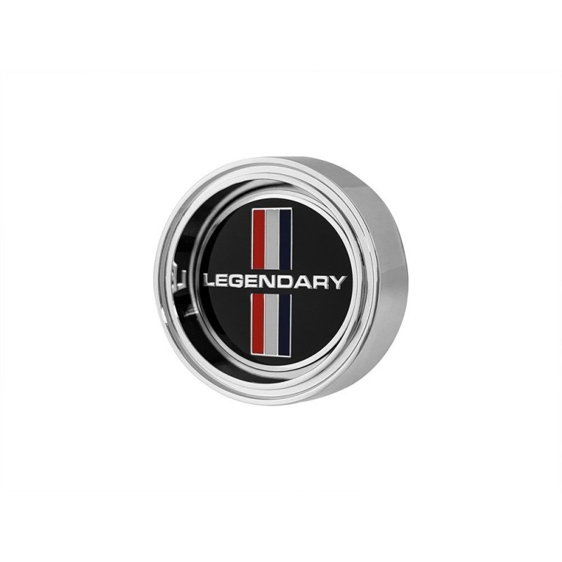 FORD MUSTANG 1964-1973 CENTRE DE ROUES NOIR TRI BAR LEGENDARY Black Legendary Tri-Bar Center Cap LW-HC029