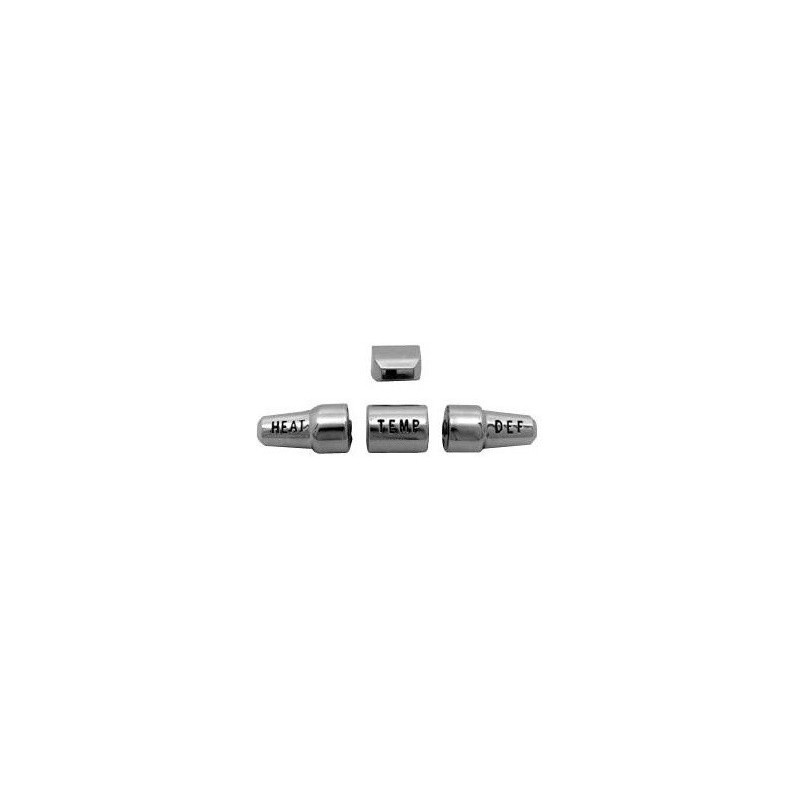 FORD MUSTANG 1964-1966 BOUTONS DE COMMANDE DE CHAUFFAGE CHROME eater knob set SCOTT DRAKE C5DZ-18519-K