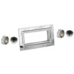 FORD MUSTANG 1969-1973 KIT CADRE CHROME ET BOUTONS DE RADIO (uniquement Retrosound) radio knob set RETROSOUND 126-55-75