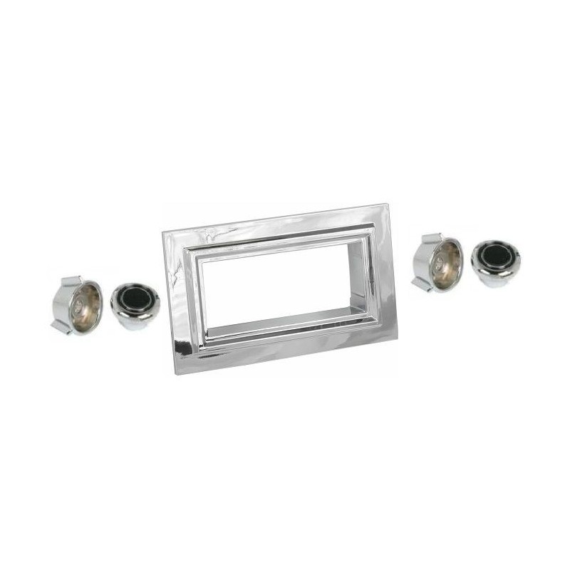 FORD MUSTANG 1969-1973 KIT CADRE CHROME ET BOUTONS DE RADIO (uniquement Retrosound) radio knob set RETROSOUND 126-55-75