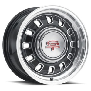 FORD MUSTANG 1964-1973 V8 JANTE ALUMINIUM GT8 NOIR 12 TROUS LW60 15 x 7 Alloy Wheel LEGENDARY WHEEL 15x7 LW60-50754A