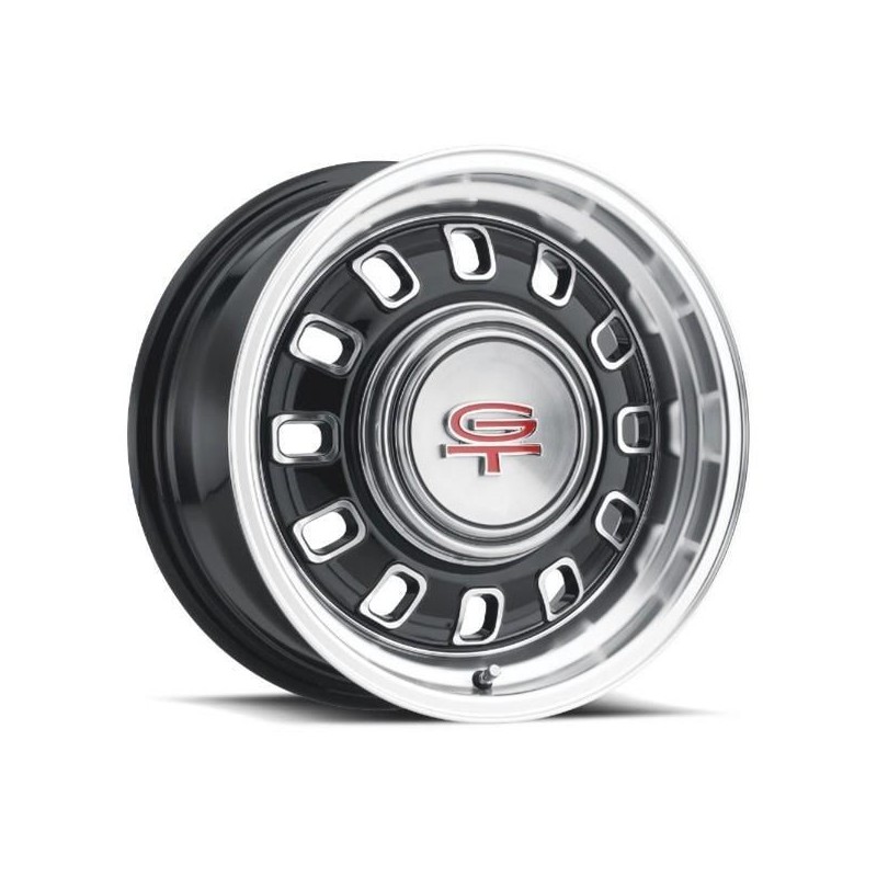 FORD MUSTANG 1964-1973 V8 JANTE ALUMINIUM GT8 NOIR 12 TROUS LW60 15 x 7 Alloy Wheel LEGENDARY WHEEL 15x7 LW60-50754A