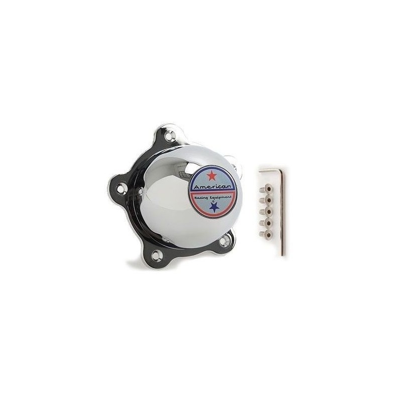 CACHE CAPS CENTRAL DE ROUE PLASTIQUE 5 TROUS + VISSERIE POUR TORQ TRUST Center Cap Plastic Chrome Dome Style