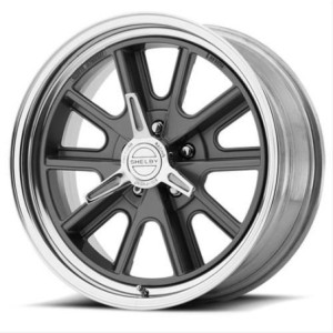 FORD MUSTANG 1964-1973 VN427 SHELBY ELEANOR LOOK HALIBRAND ALUMINIUM GRIS et POLI 17 X 8 Backspace 4.5 offset 0mm (entraxe 114.3