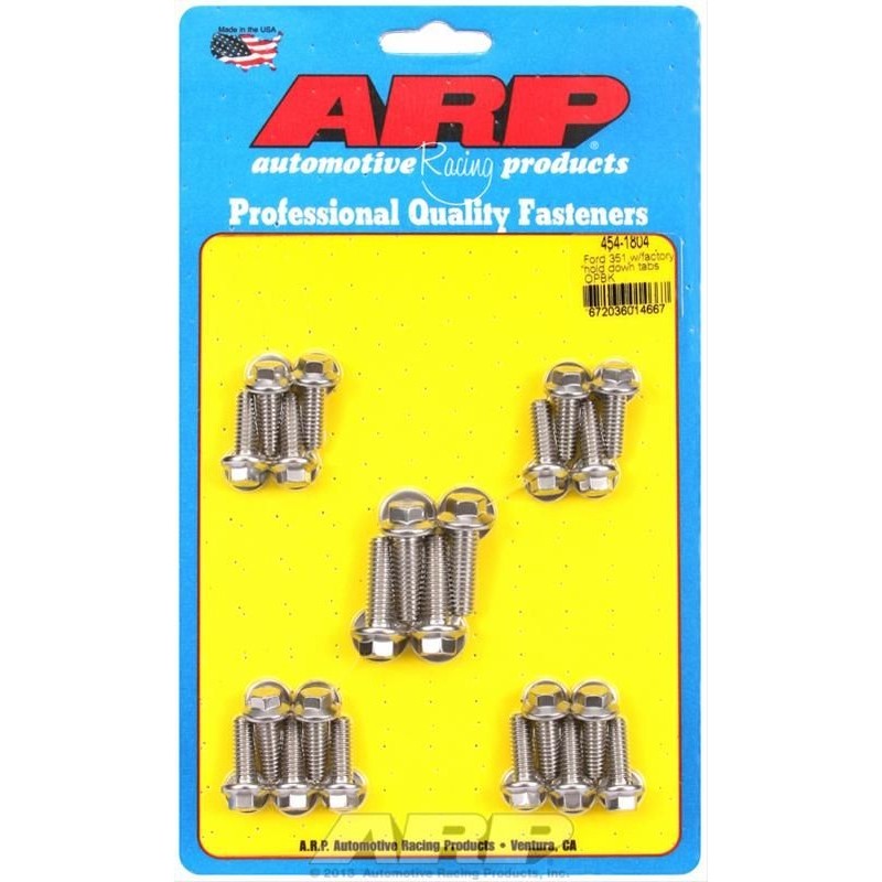 FORD 289 302 351 W VISSERIE DE CARTER D HUILE MODELES RECENTS AVEC RAILS LATERAUX Oil Pan Bolt Kit