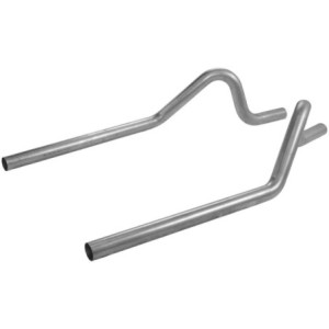 63.5mm (2.5 pouces) FORD MUSTANG 1965-1973 V8 TUYAUX D ECHAPPEMENT DOUBLE PRE COURBES ARRIERE Pre-bent Tailpipes Without Stagger