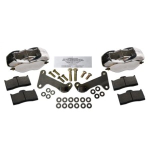 KIT CONVERSION ETRIERS 4 PISTONS WILWOOD ALU POLI POUR DISQUES 11 POUCES Mustang II Caliper Conversion Kits for 11 In. Rotors HE