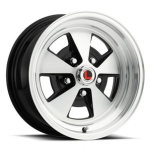 FORD MUSTANG 1964-1973 V8 JANTE LW67 (entraxe 114.3 x 5 goujons) ALUMINIUM 15x7 Flat 5 Alloy Rim-black LEGENDARY WHEEL LW67-5075