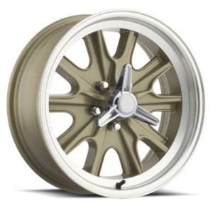 FORD MUSTANG 1964-1973 V8 JANTE LW90 ELEANOR LOOK HALIBRAND ALUMINIUM DORE 17 X 7 Back space 4.25 (entraxe 114.3 x 5 goujons) Al