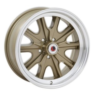 FORD MUSTANG 1964-1973 JANTE LW90 ELEANOR LOOK HALIBRAND DORE 17x8 (entraxe 5 x 114.3mm) Legendary Wheels HB45 Gold Haze Machine