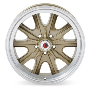 FORD MUSTANG 1964-1973 JANTE LW90 ELEANOR LOOK HALIBRAND DORE 17x8 (entraxe 5 x 114.3mm) Legendary Wheels HB45 Gold Haze Machine