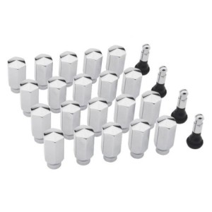 FORD MUSTANG SHELBY 1967-1968 ECROUS + VALVES POUR JANTES ALUMINIUM LEGENDARYTall 20 Lugnut Kit 1/2x13/16 LEGENDARY WHEEL LW-LN0