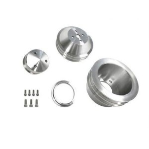FORD MUSTANG 1965-1969 KIT POULIES ALUMINIUM Scott Drake Billet Pulley Kit Double Groove B-F102