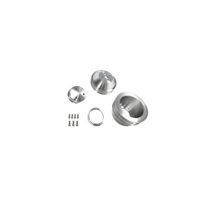 FORD MUSTANG 1965-1969 KIT POULIES ALUMINIUM Scott Drake Billet Pulley Kit Double Groove B-F102
