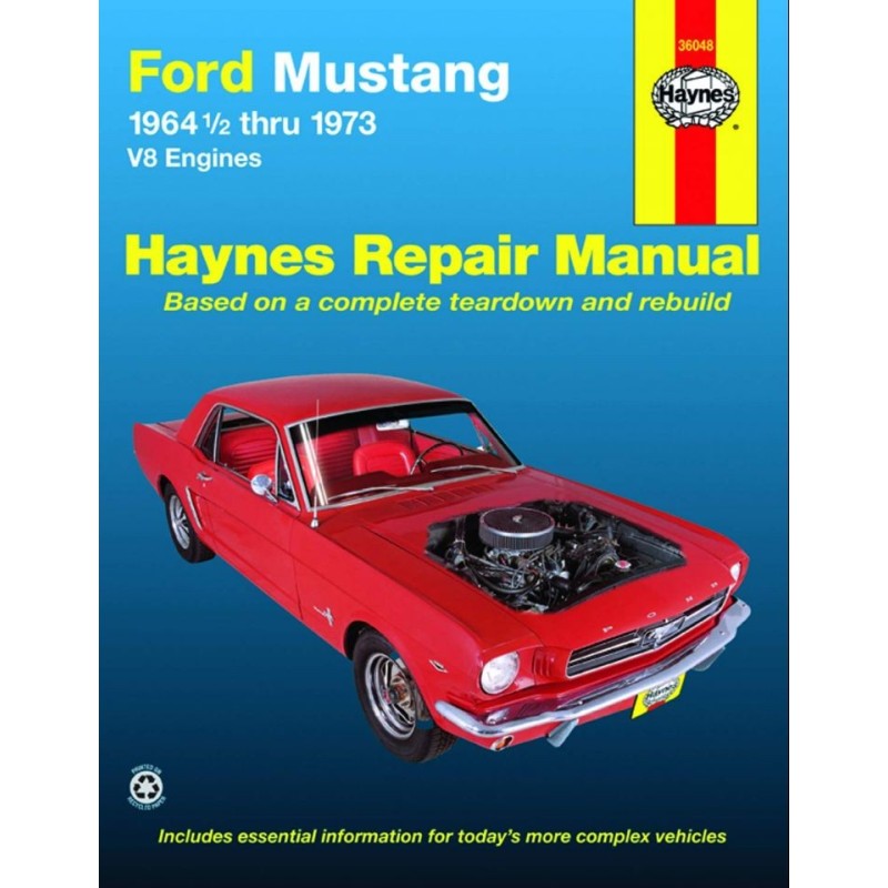 FORD MUSTANG 1964-1973 GUIDE REVUE TECHNIQUE ANGLAIS HAYNES REVUE N° 36048