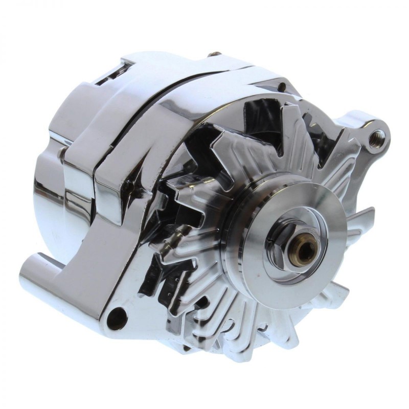 FORD MUSTANG 1964-1972 ALTERNATEUR 100 AMPÈRES CHROME REGULATEUR DE TENSION INTEGRE Alternator PROFORM 66445.1F