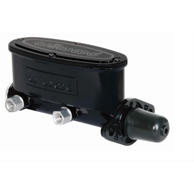 MAITRE CYLINDRE ALUMINIUM NOIR DOUBLE CIRCUIT HIGH VOLUME Aluminum Tandem Master Cylinders black WILWOOD 260-8555-BK