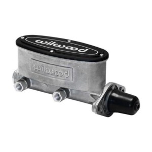 MAITRE CYLINDRE ALUMINIUM CAPOT NOIR ET CORP BRUT DOUBLE CIRCUIT HIGH VOLUME Aluminum Tandem Master Cylinders WILWOOD 260-8555