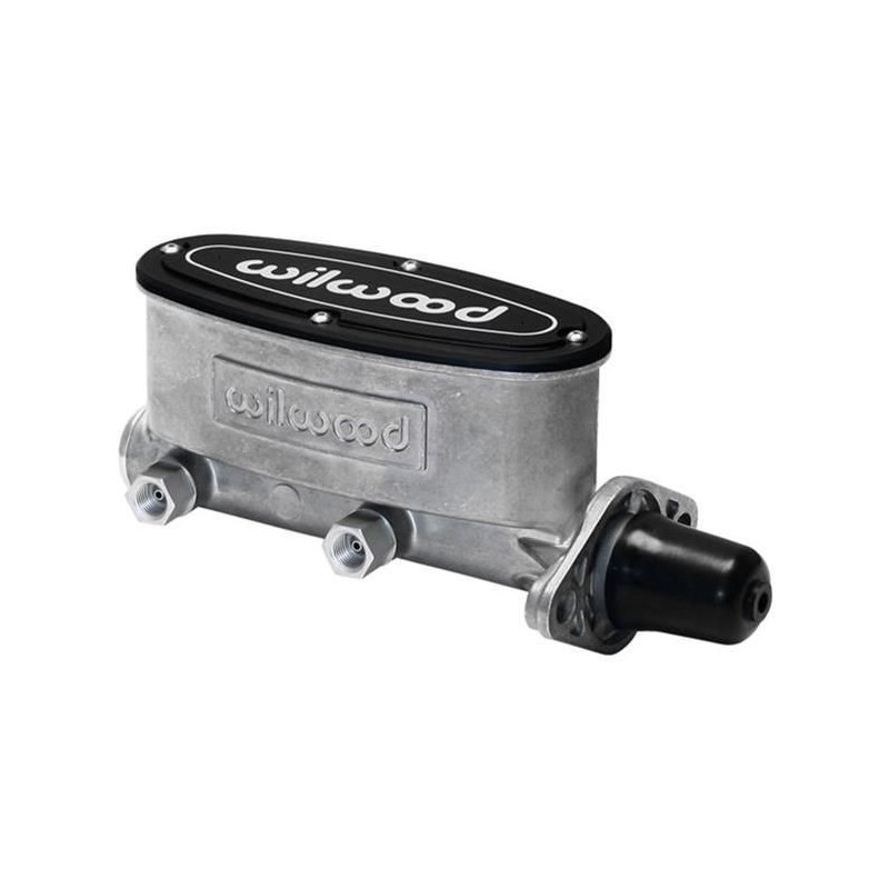 MAITRE CYLINDRE ALUMINIUM CAPOT NOIR ET CORP BRUT DOUBLE CIRCUIT HIGH VOLUME Aluminum Tandem Master Cylinders WILWOOD 260-8555