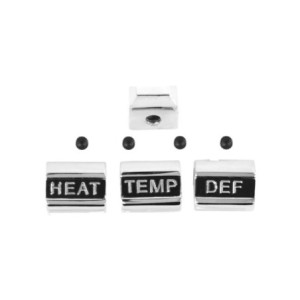 FORD MUSTANG 1967 SET D EMBOUTS DE CONTROL DU CHAUFFAGE Heater Dash Knob Set For Cars Without Air Conditioning ACP FM-BH013BA C7