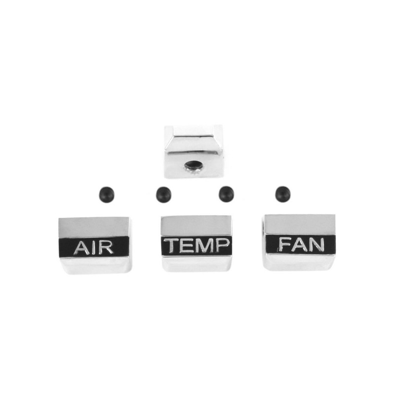 FORD MUSTANG 1967 SET D EMBOUTS DE CONTROL DU CHAUFFAGE AVEC CLIMATISATION Heater Dash Knob Set For Cars With Air Conditioning A