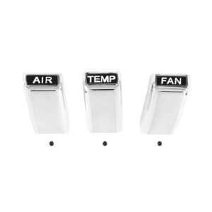 FORD MUSTANG 1968 SET D EMBOUTS DE CONTROL DU CHAUFFAGE Heater Dash Knob Set For Cars With Air Conditioning ACP FM-BH013EA C8ZZ