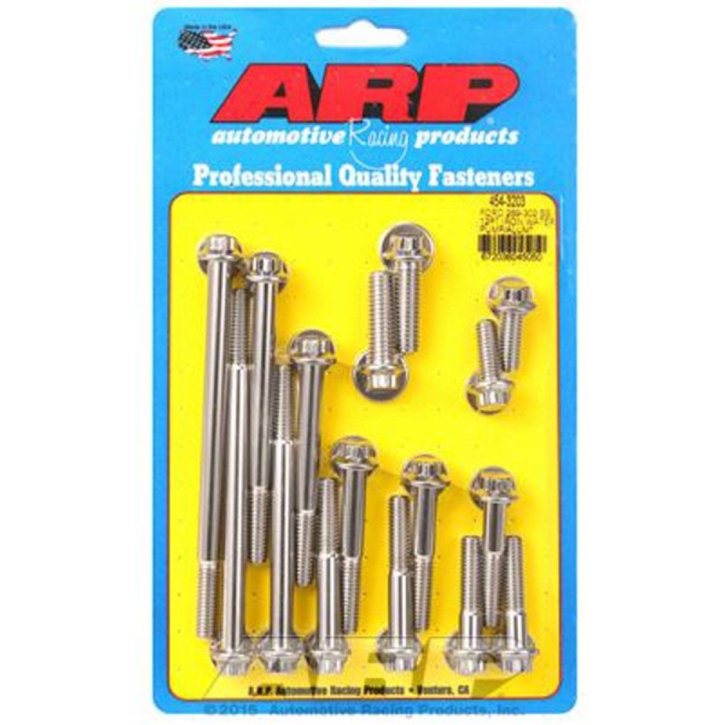 FORD V8 289 302 KIT VISSERIE DE CARTER DE DISTRIBUTION AVEC POMPE A EAU FONTE Water Pump/Front Cover Bolt Kit 12-Point Stainless
