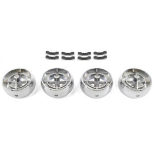 FORD MUSTANG 1965 ENSEMBLE DE BUSES DE VENTILATION + 8 CLIPS POUR CLIMATISATION Air Conditioner Fan Register 4 Piece Set With 8
