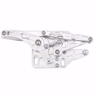 FORD MUSTANG 1964-1966 PAIRE DE COMPAS CHARNIERE DE CAPOT TAILLÉ MASSE ALUMINIUM AIR FRAME 6061-T6 AVEC VÉRIN POUR CAPOT ACIER p