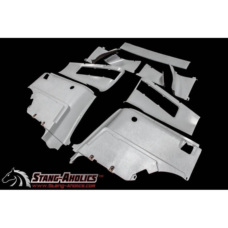 FORD MUSTANG 1967-1968 KIT FASTBACK PANNEAUX INTERIEUR Complete Fiberglass Rear Panel Kit STANG AHOLICS SARF-67RIPK