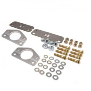 FORD MUSTANG 1964-1970 PLAQUE D AJUSTEMENT DE ROTULE D ESSIEU AVANT 4 trous 6 degrés Shelby Drop paire Ball Joint Wedge Plates R