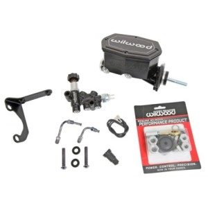 FORD MUSTANG 1964-1972 KIT MAITRE CYLINDRE COMPACT ALUMINIUM NOIR DOUBLE CIRCUIT HIGH VOLUME SANS ASSISTANCE Kit Aluminum Tandem