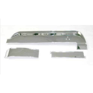 FORD MUSTANG 1967 SET DE 3 PANNEAUX DELUXE CHROME POUR TABLEAU DE BORD Deluxe dash panels 3 pieces dash trim set (upper/center/l