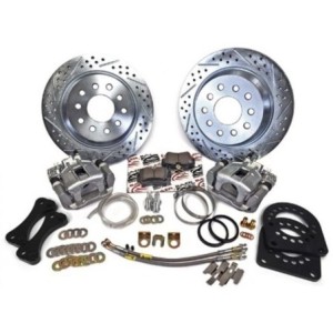 FORD MUSTANG 1965-1973 KIT DE CONVERSION FREINAGE A DISQUES ARRIERE RACING RAINURES PERCES POUR PONT 8 OU 9 POUCES Brakes Iron-S