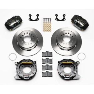 FORD MUSTANG 1965-1973 KIT DE CONVERSION FREINAGE A DISQUES ARRIERE RACING RAINURES PERCES POUR PONT 8 OU 9 POUCES SMALL FORD 3