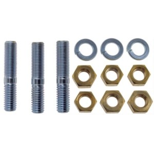 FORD MUSTANG 1964-1973 PAIRE DE GOUJONS AVEC ECROUS POUR ECHAPPEMENT Studs with Nuts