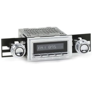 FORD MUSTANG 1967-1968 AUTORADIO LAGUNA CHROME AM/FM + DAB radio chrome RETROSOUND ( MOTOR1 DAB + RETRO RADIO C + 126-08-77 )