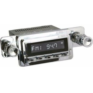 FORD MUSTANG 1964-1966 AUTORADIO LAGUNA CHROME AM/FM + DAB radio chrome RETROSOUND ( MOTOR 1DAB + RETRO RADIO C CHROME + 125-04